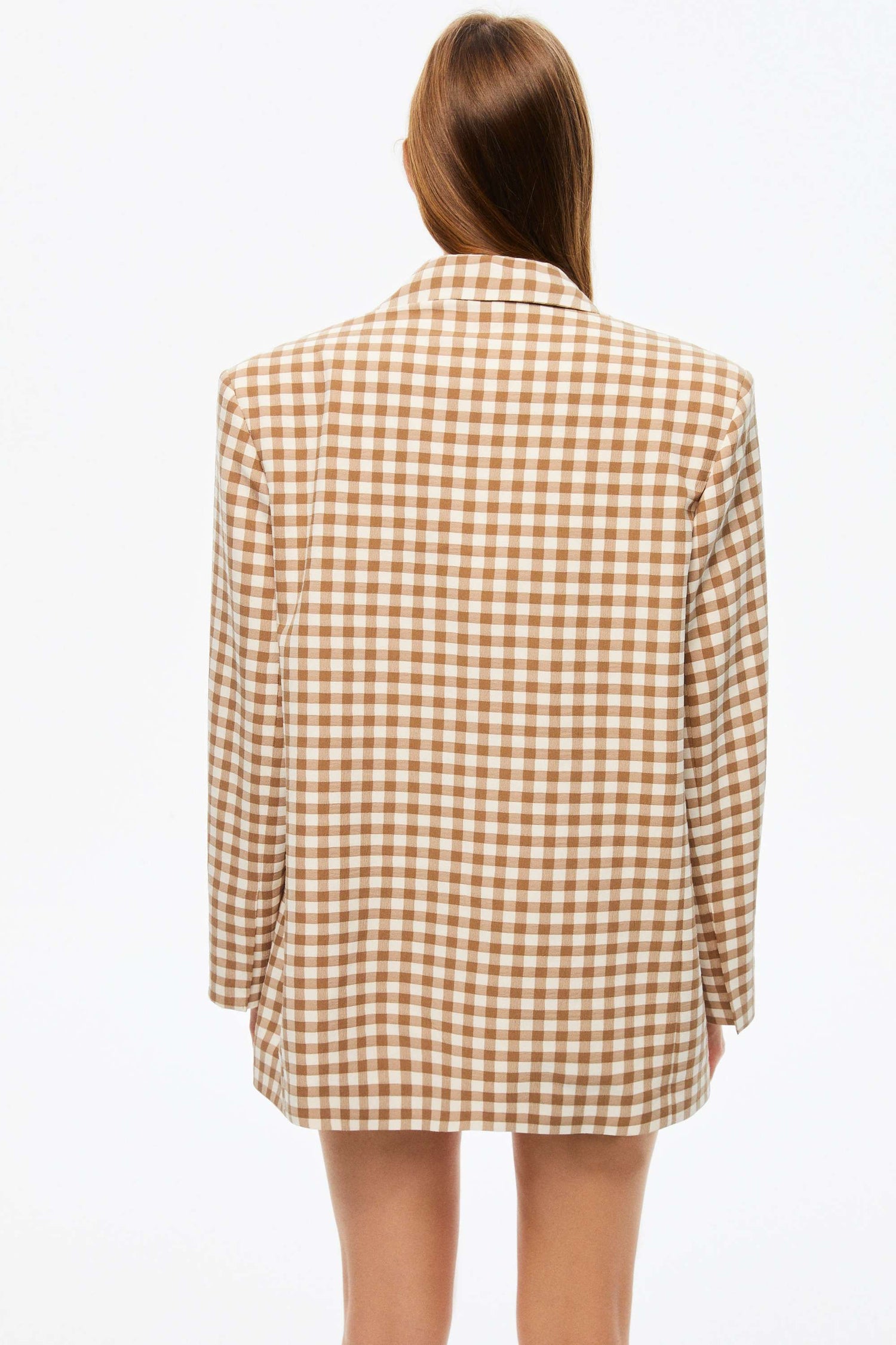 Gingham Blazer Jacket Outfits