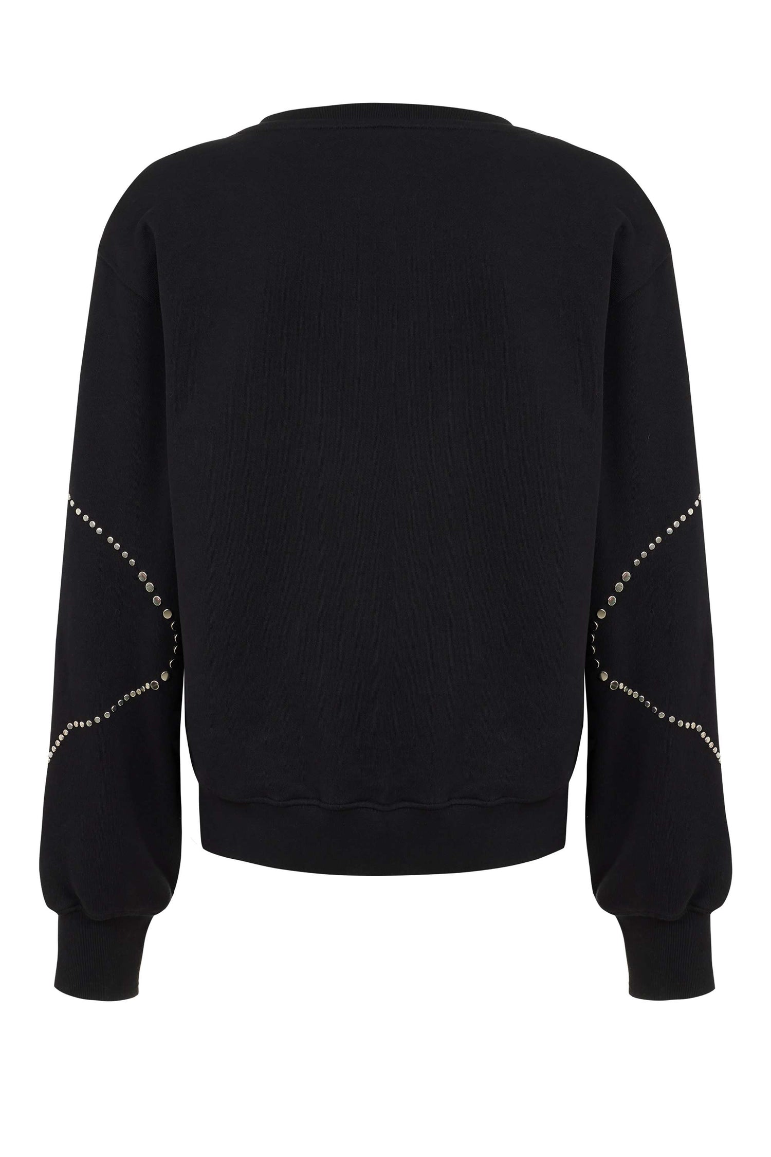 Crew Neck Studded Sweatshirt