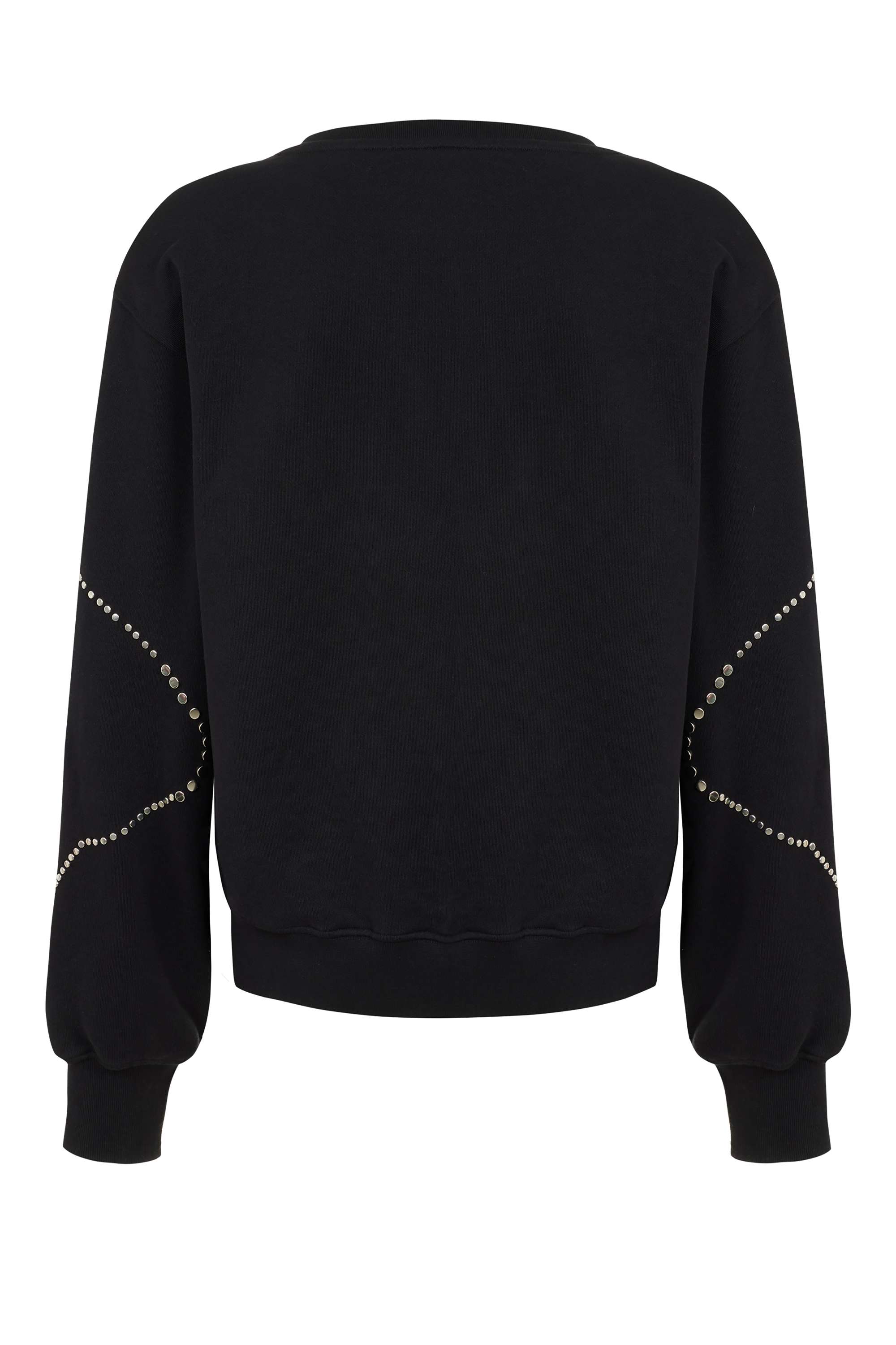 Crew Neck Studded Sweatshirt
