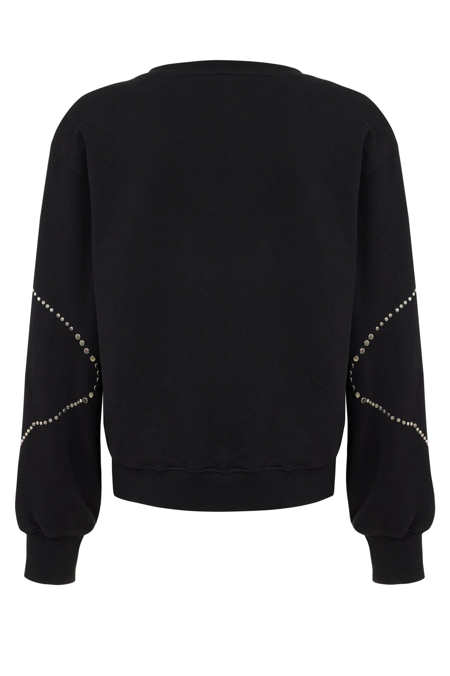 Crew Neck Studded Sweatshirt