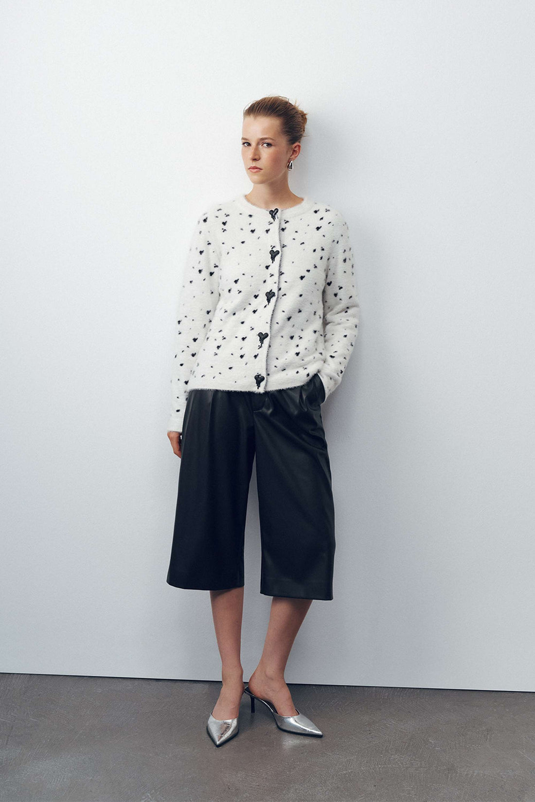Printed Knit Cardigan