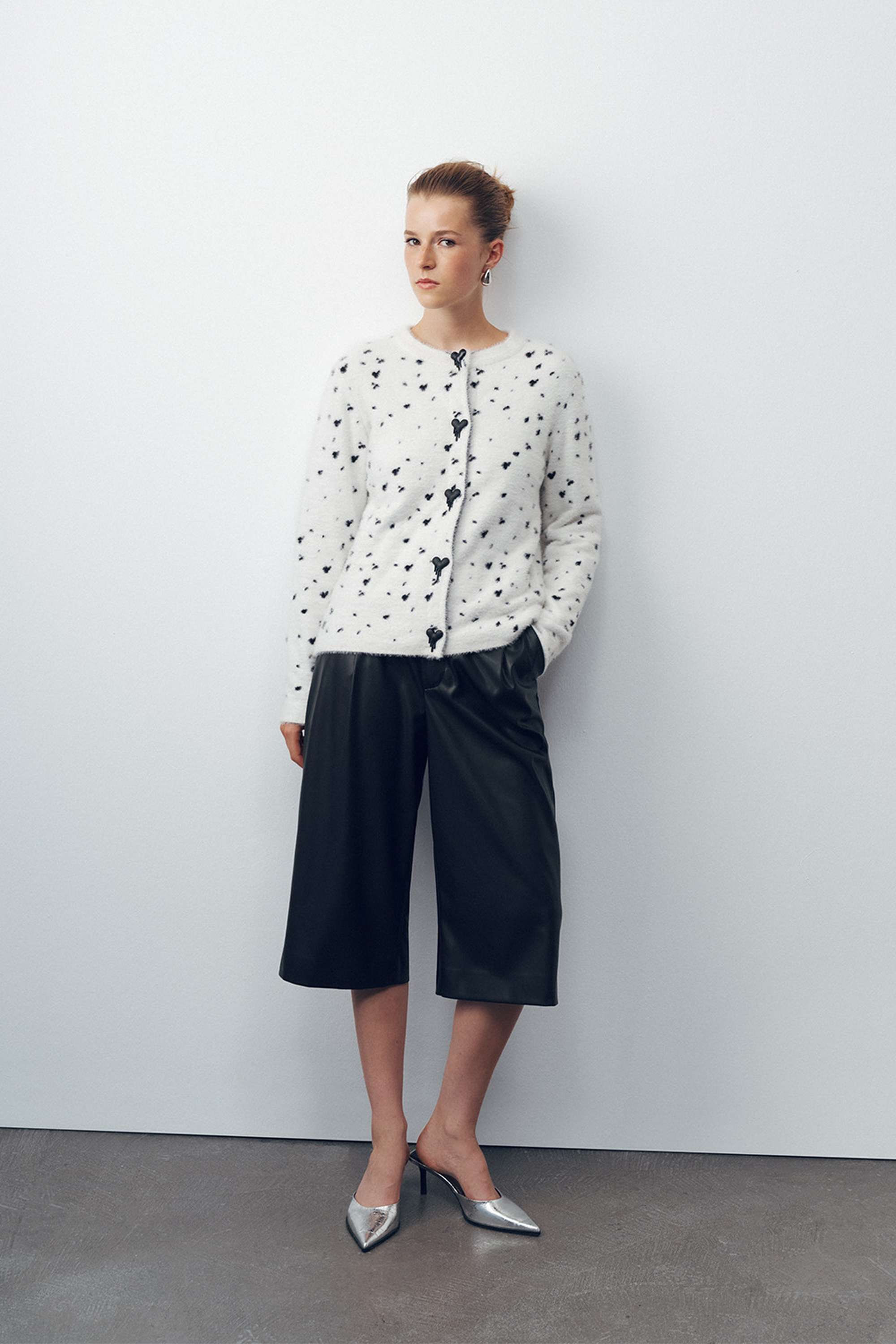 Printed Knit Cardigan