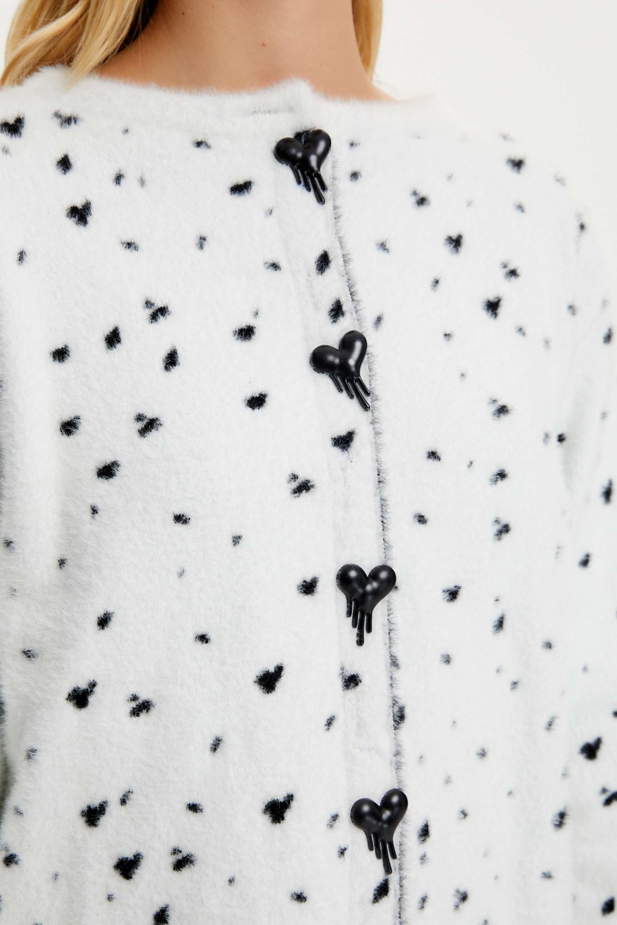 Printed Knit Cardigan