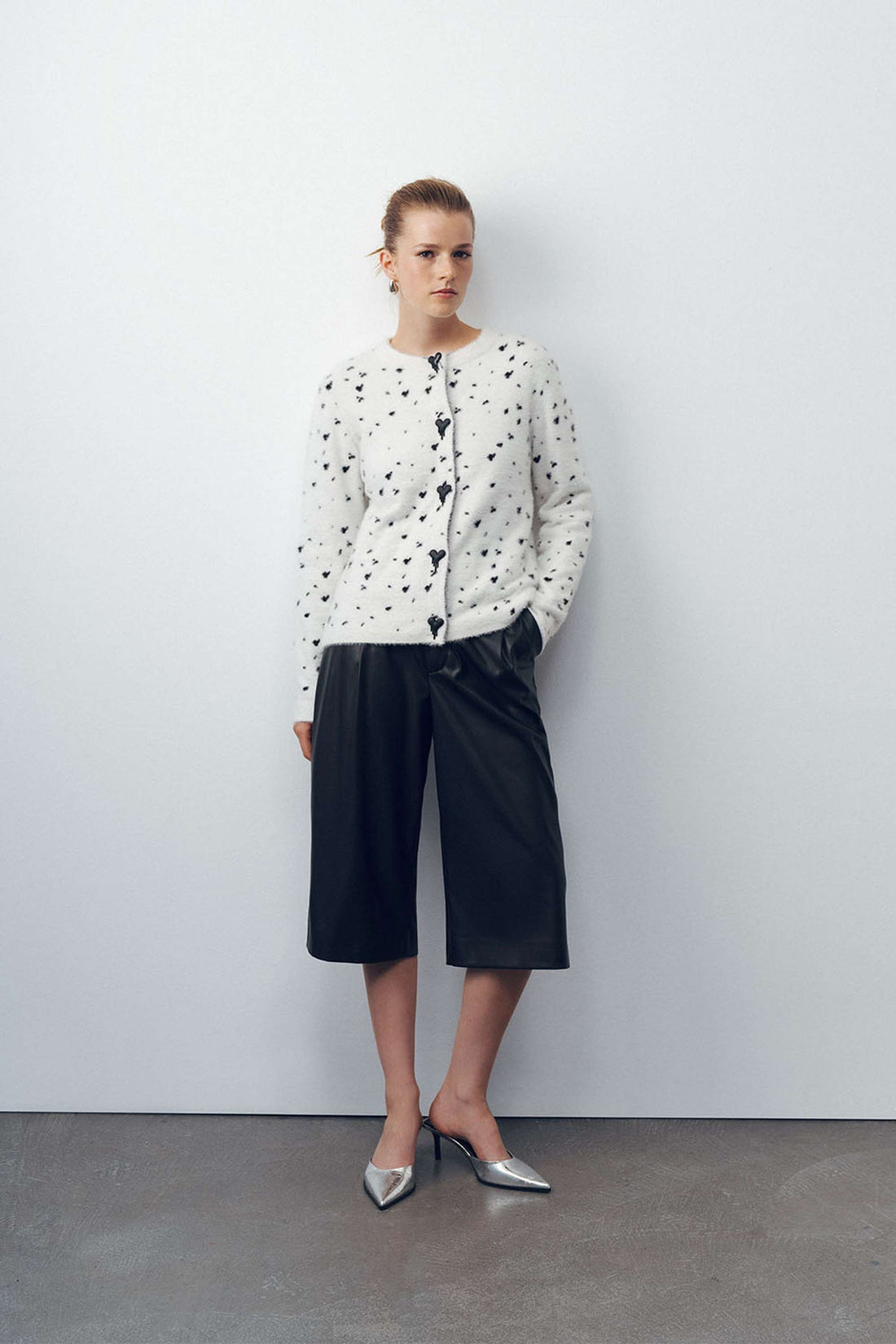 Printed Knit Cardigan