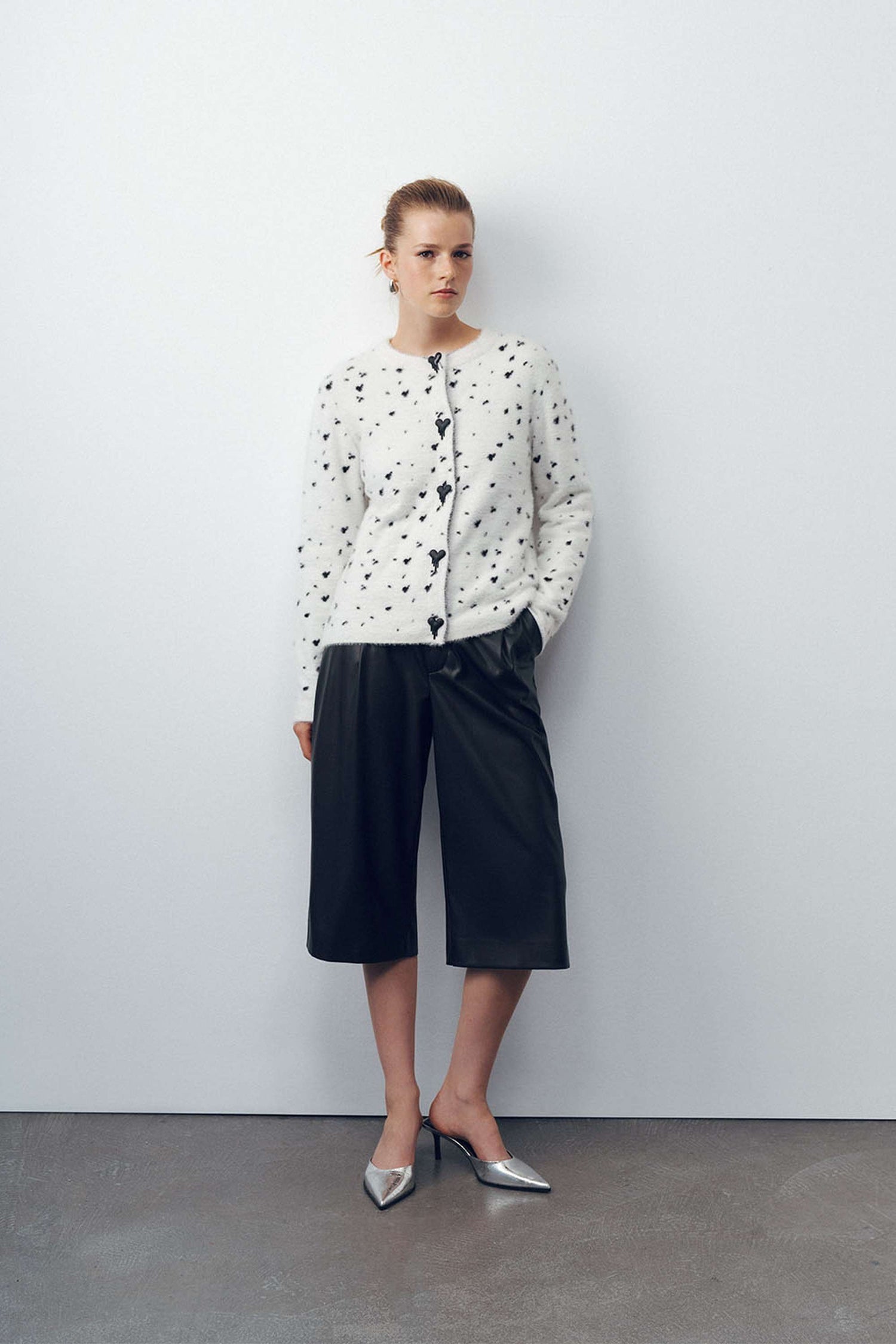 Printed Knit Cardigan