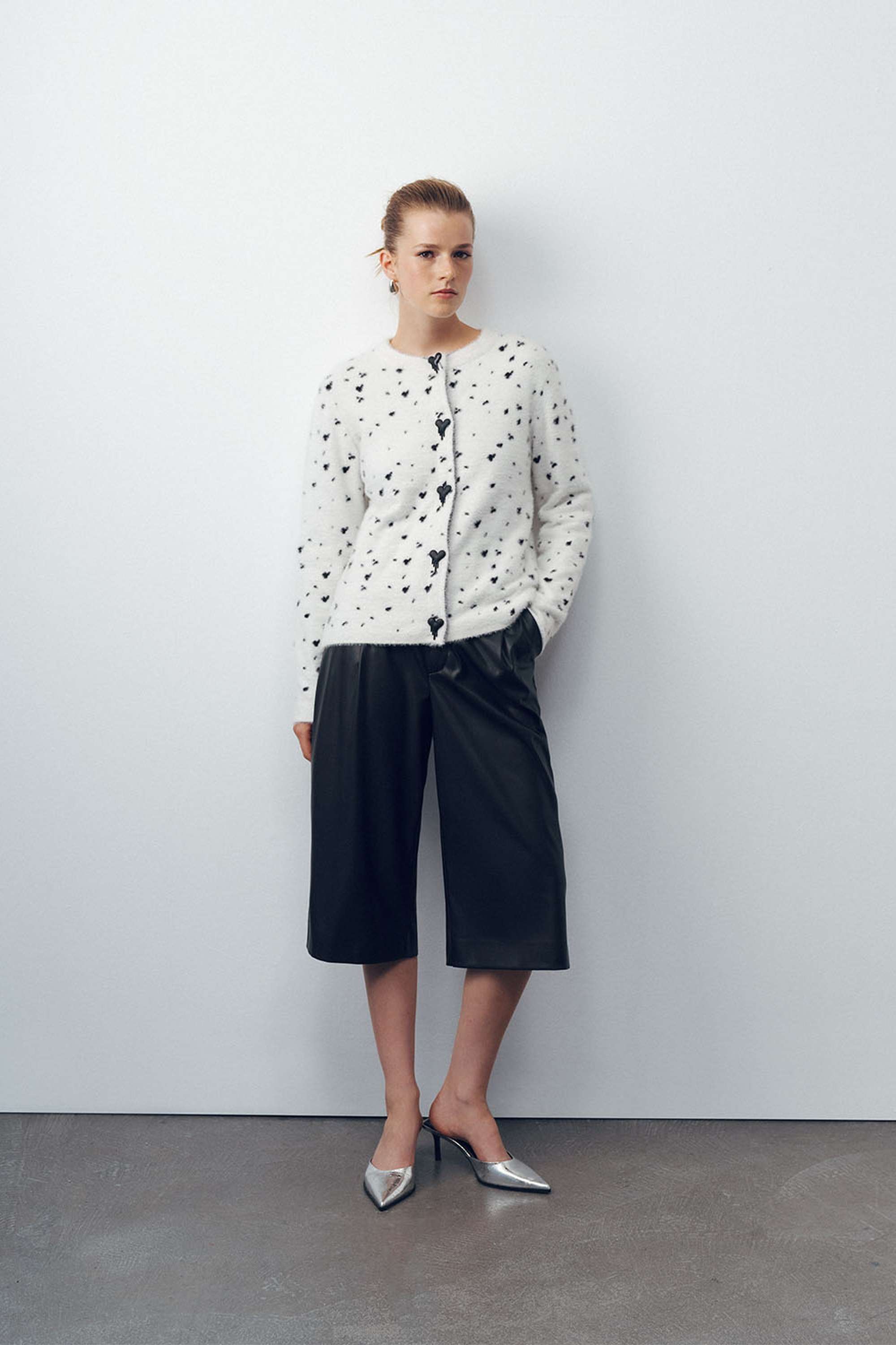 Printed Knit Cardigan