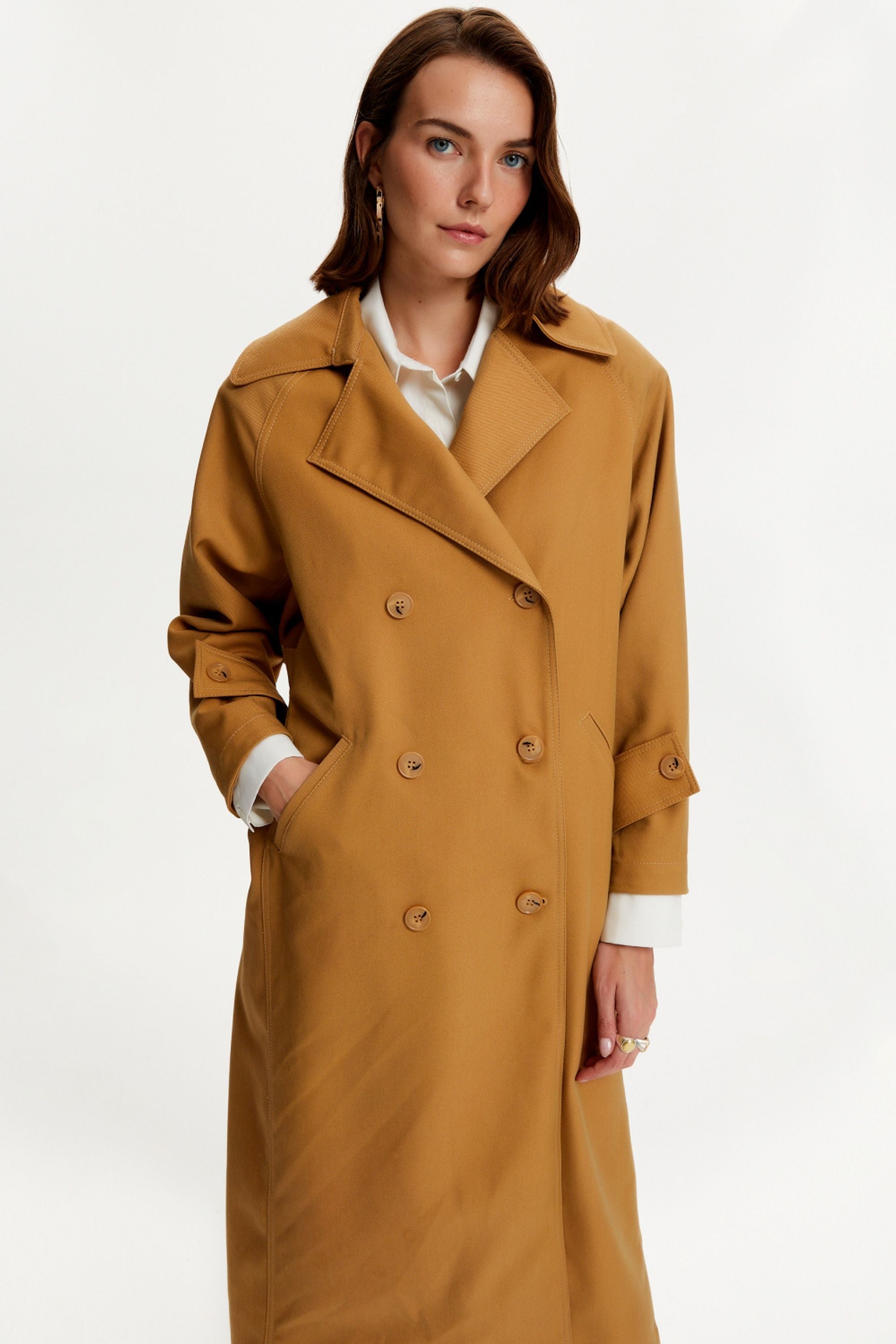 Double Breasted Oversized Trench Coat (Final Sale)