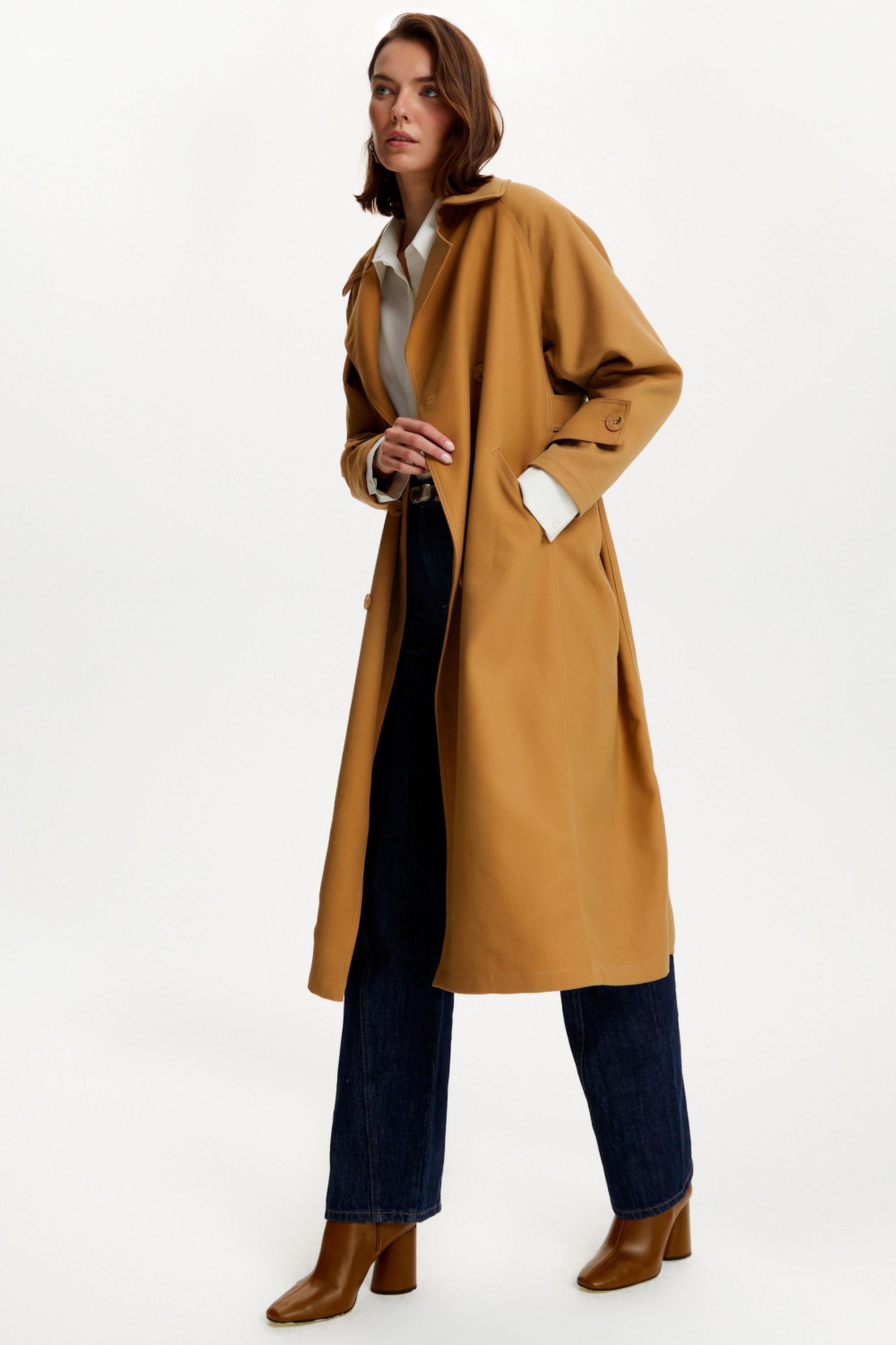 Double Breasted Oversized Trench Coat (Final Sale)