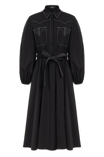 Punto Stitched Midi Dress