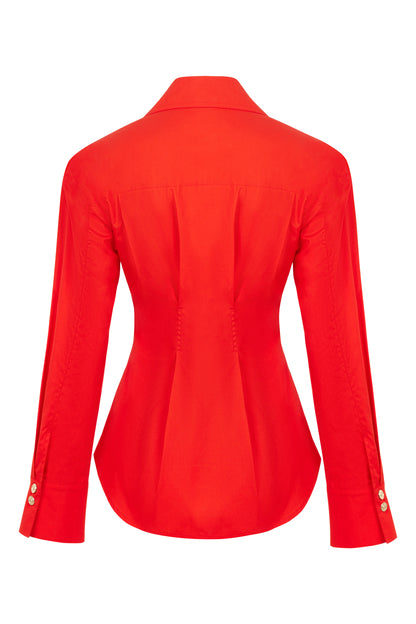 Shoulder Pad Slim Fit Shirt