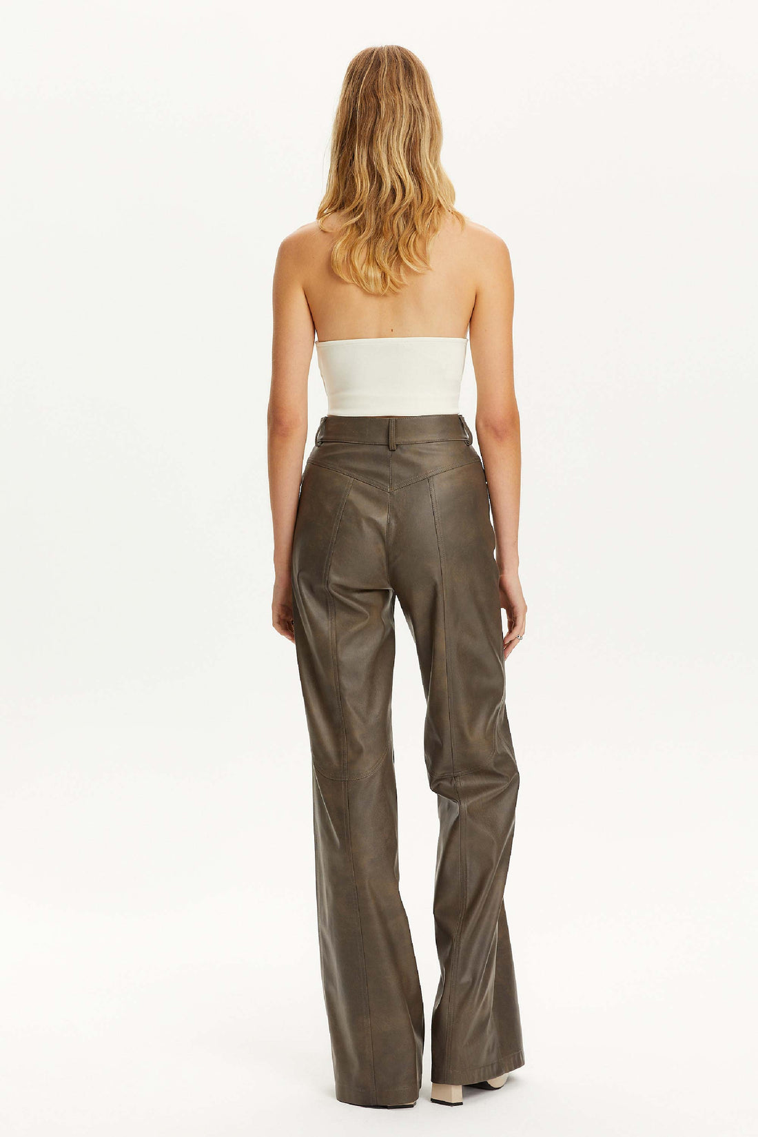 Leather Trim Pants (Final Sale)