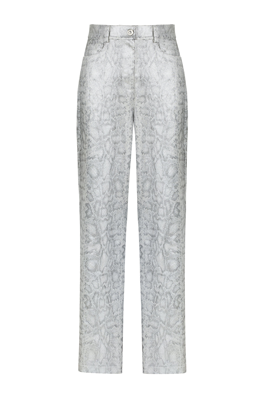 Silver Snake Print Pants (Final Sale)