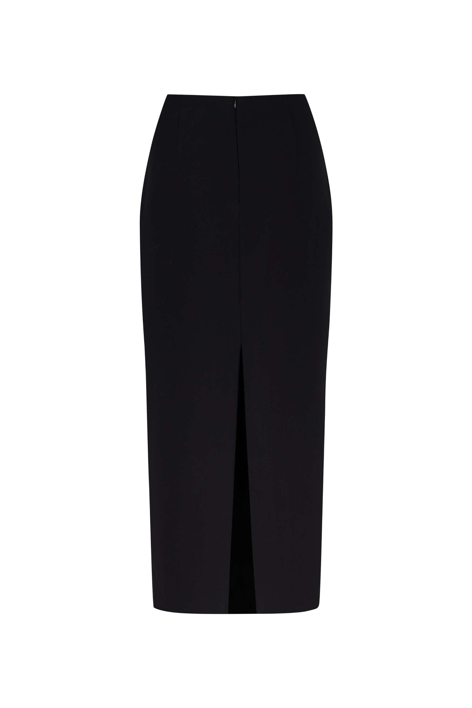 Button Closure Pencil Skirt