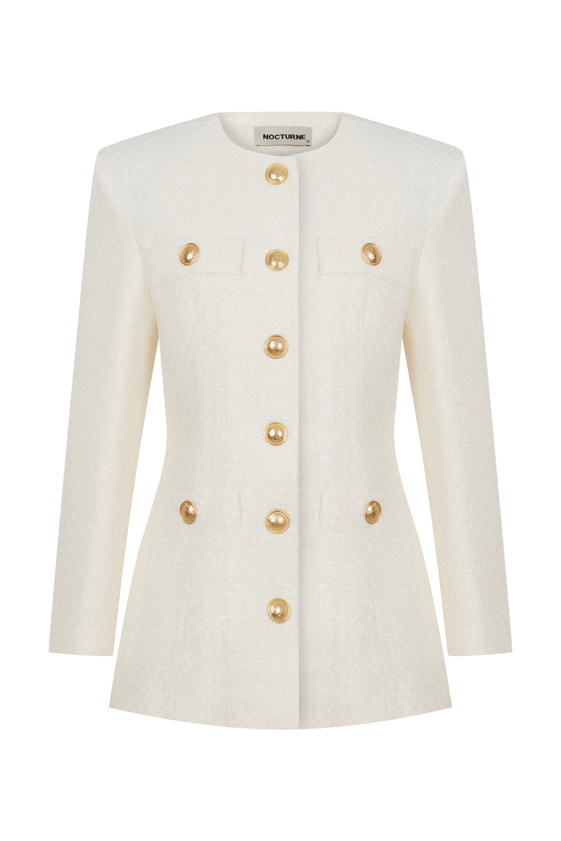 Tweed Jacket with Button Detail (Final Sale)