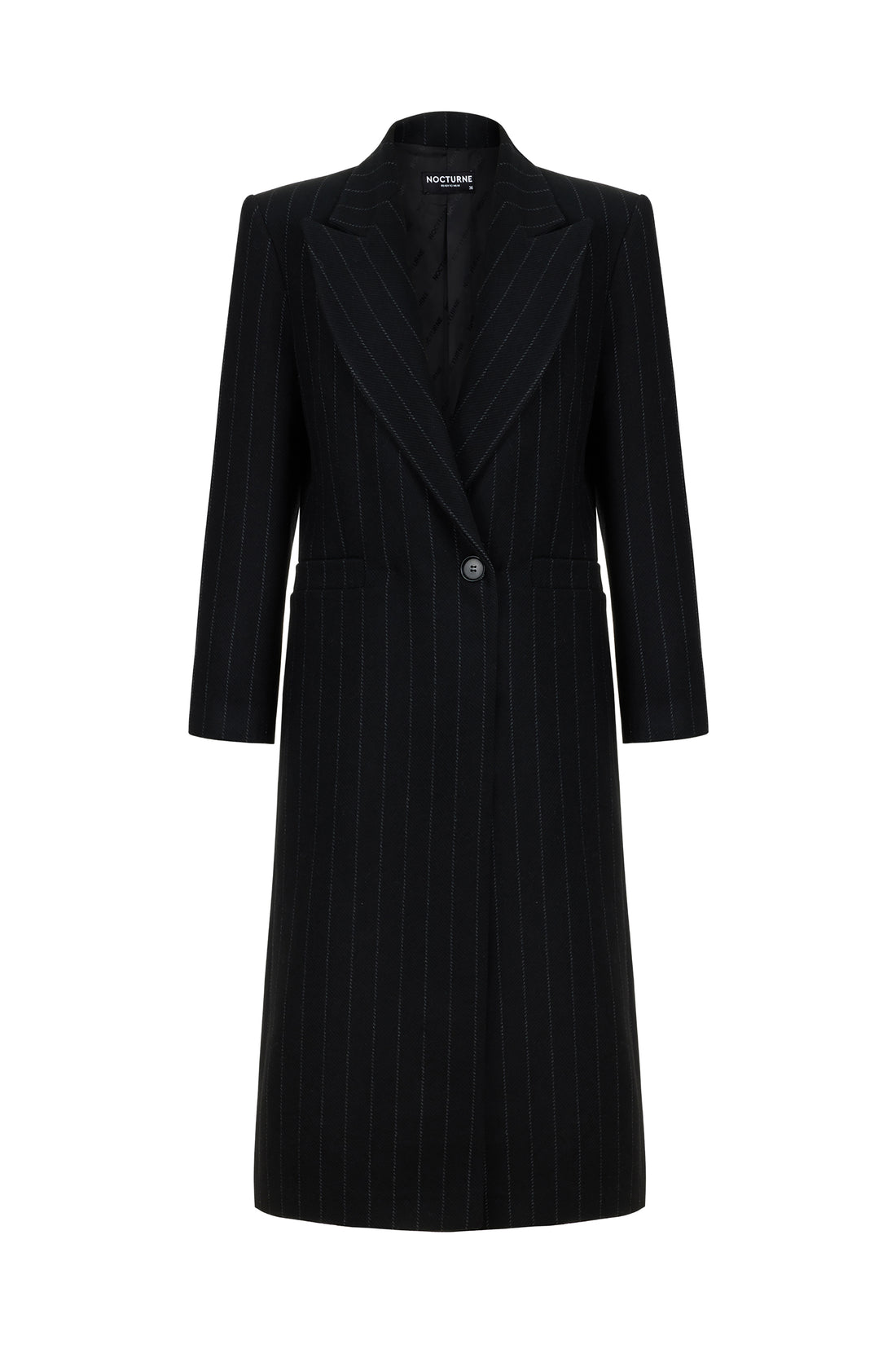 Shoulder Pad Wool Blend Coat (Final Sale)