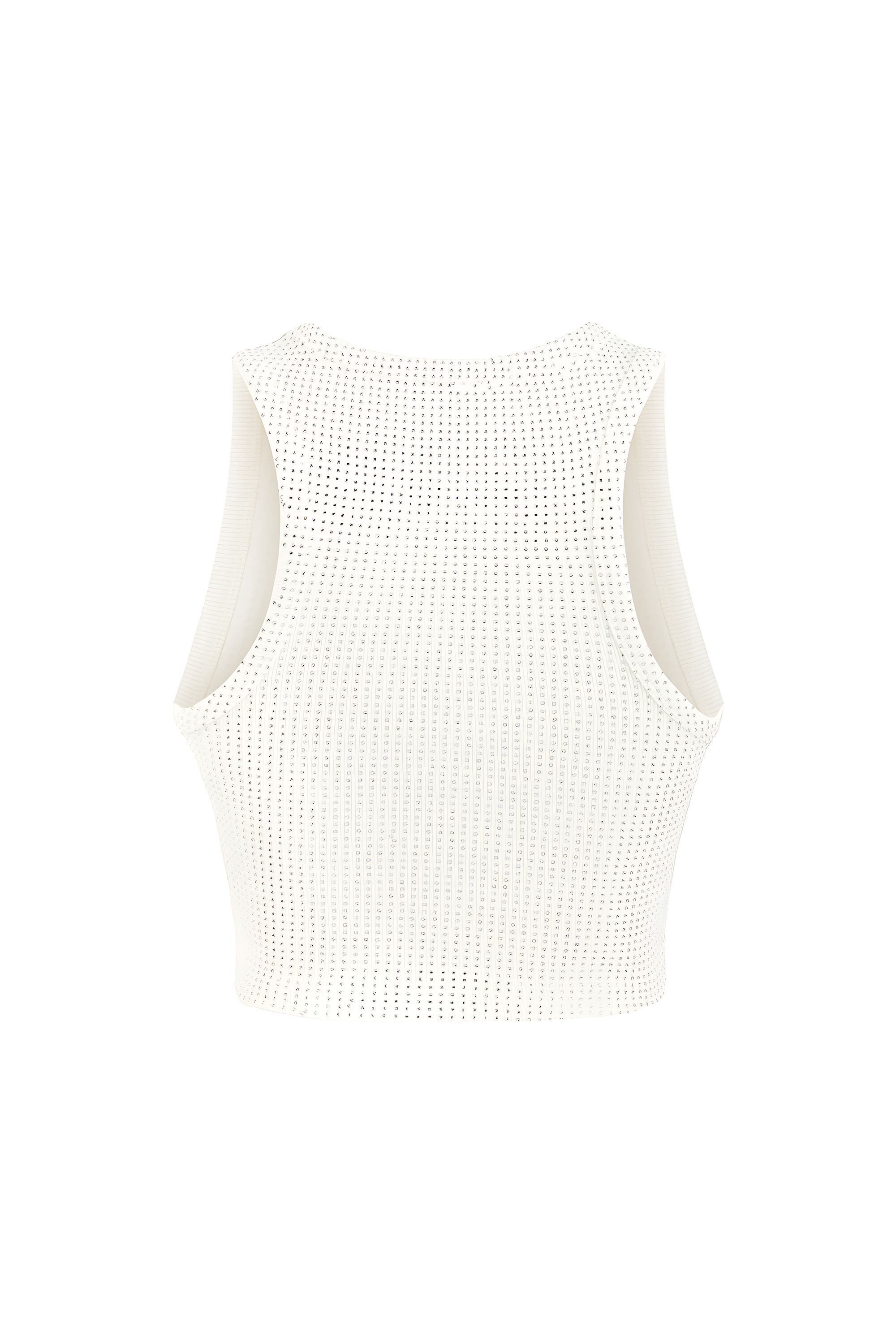 Stone Detailed Crop Top