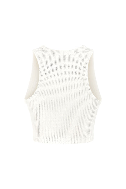 Stone Detailed Crop Top
