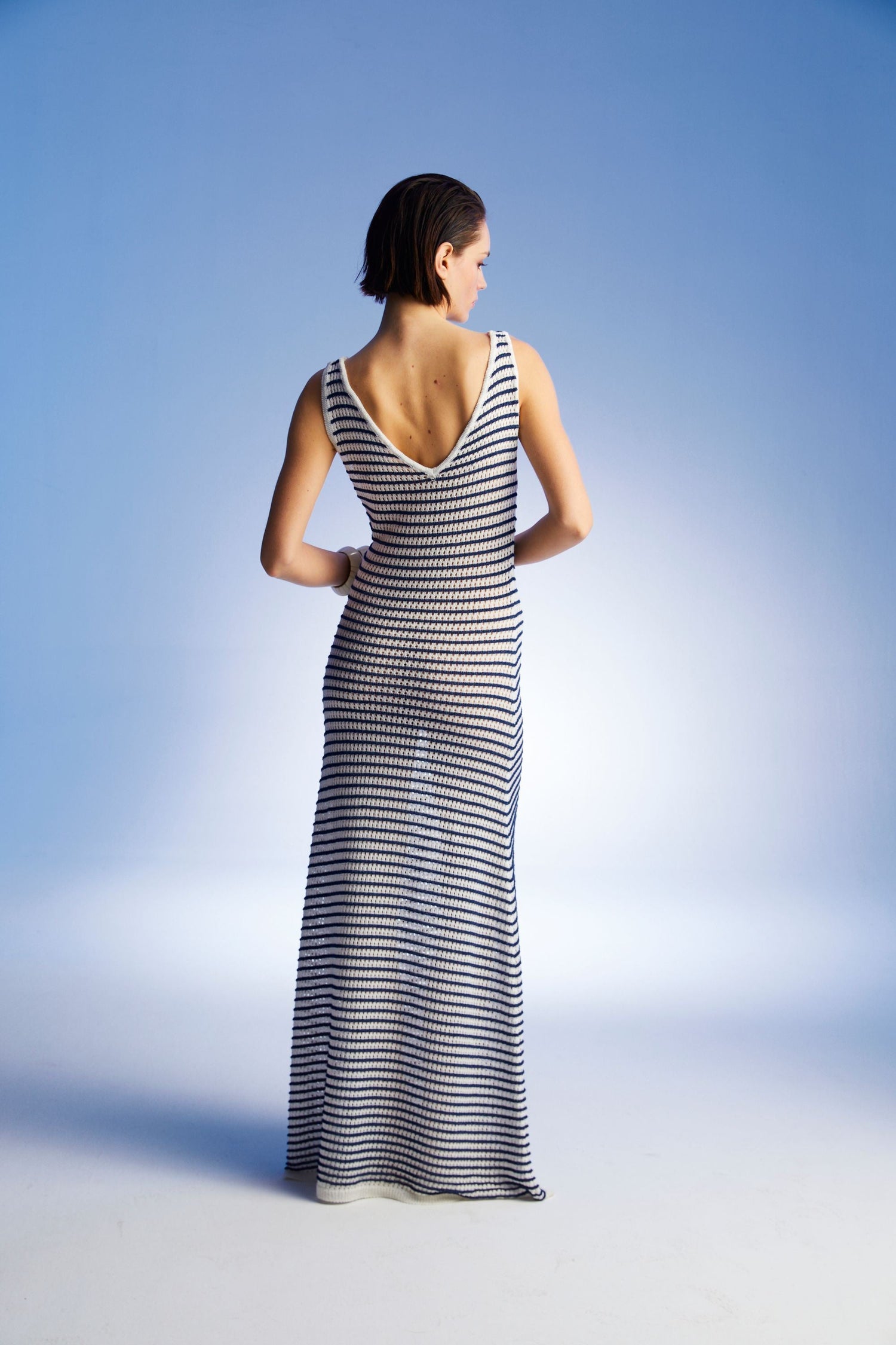 Striped Long Dress