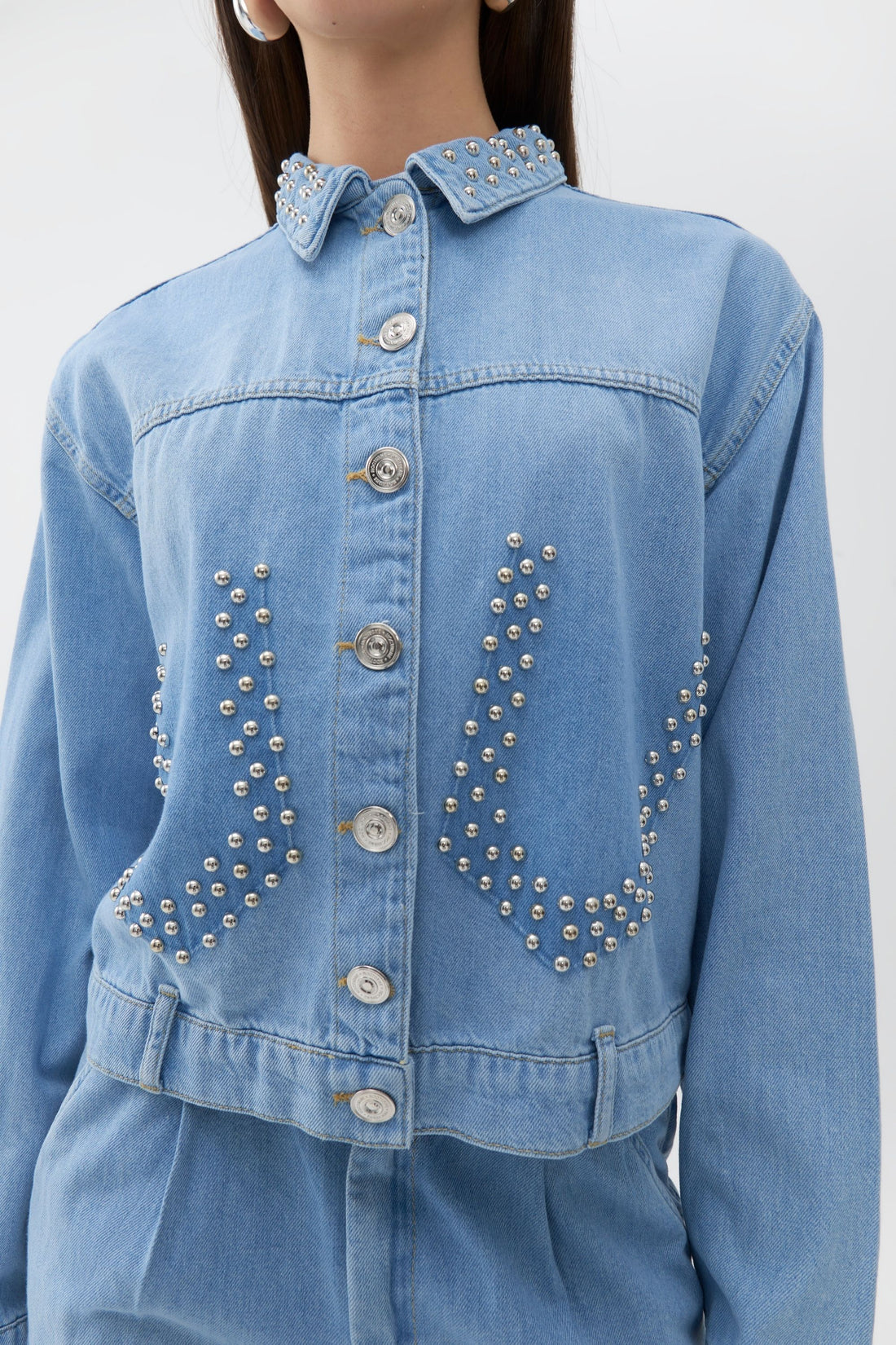 Studded Jean Jacket (Final Sale)