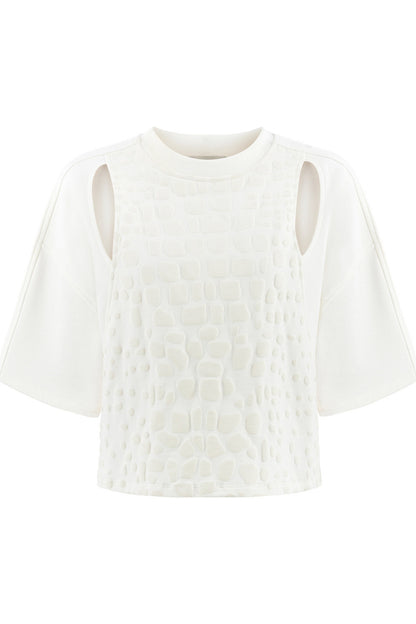 Embossed Patterned T-Shirt