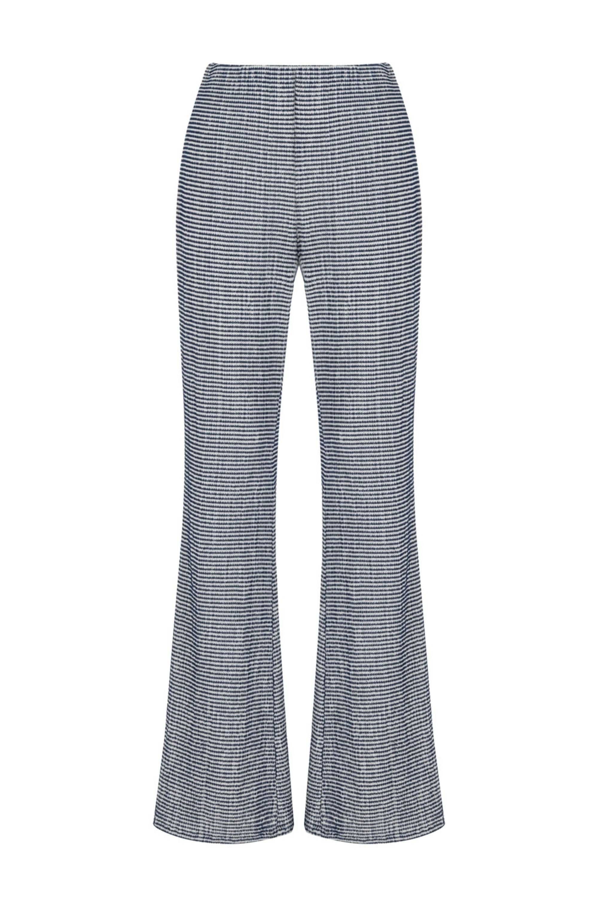 Striped Flare Trousers