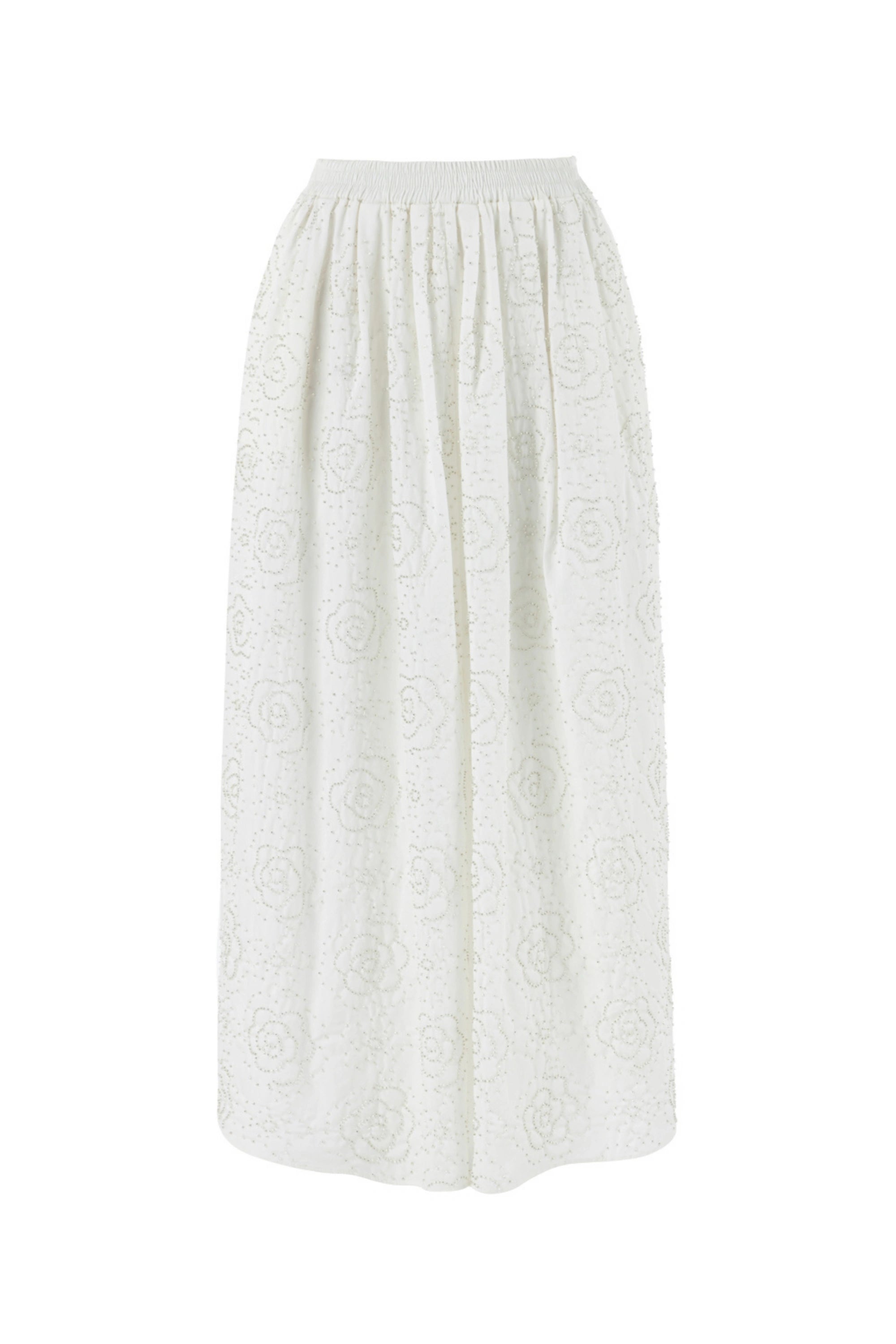 Stone Detailed Long Skirt