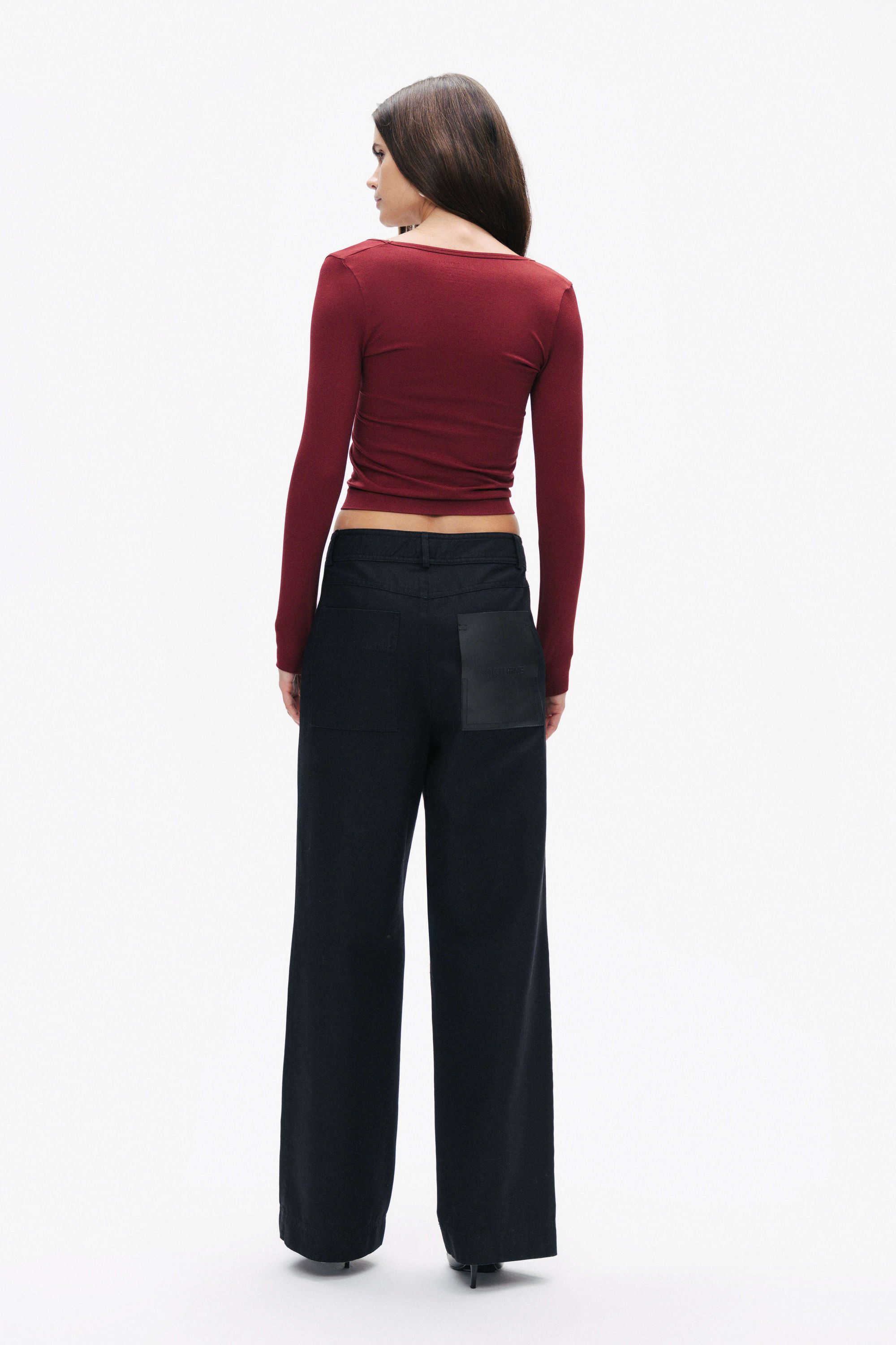 Crew Neck Knit Blouse (Final Sale)