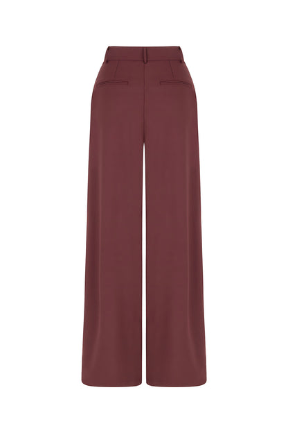 High Waist Pleated Trousers