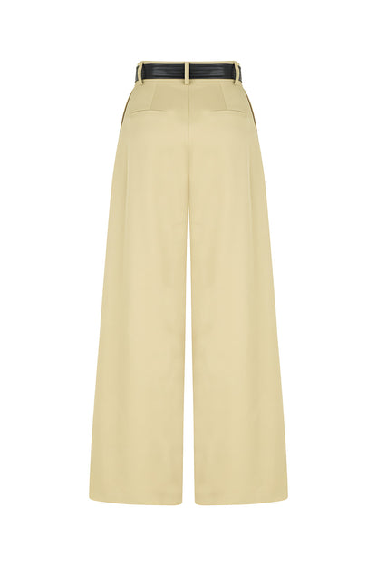 High Waist Pleated Trousers