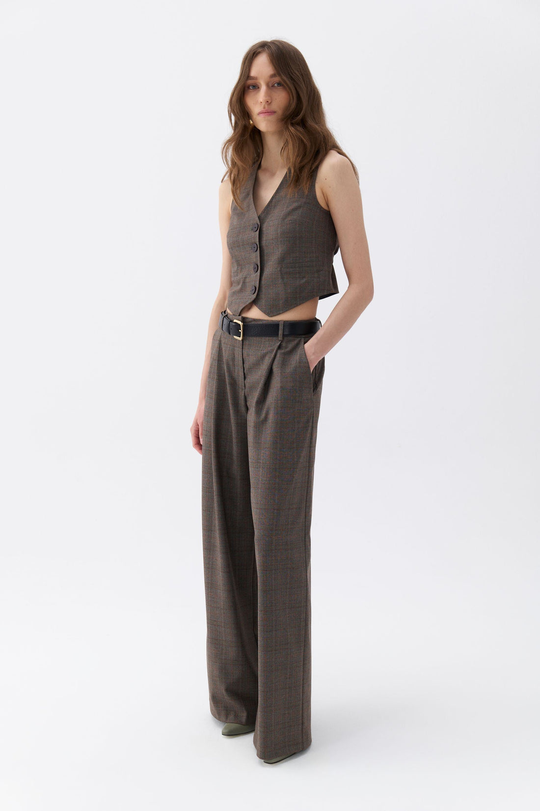 Normal Waist Patterned Pants