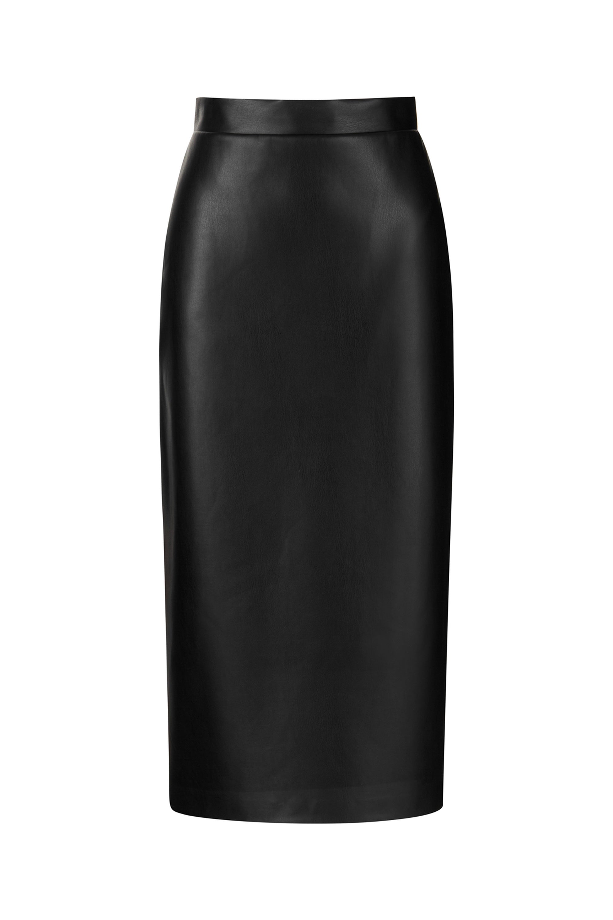 High Waist Faux Leather Skirt Nocturne