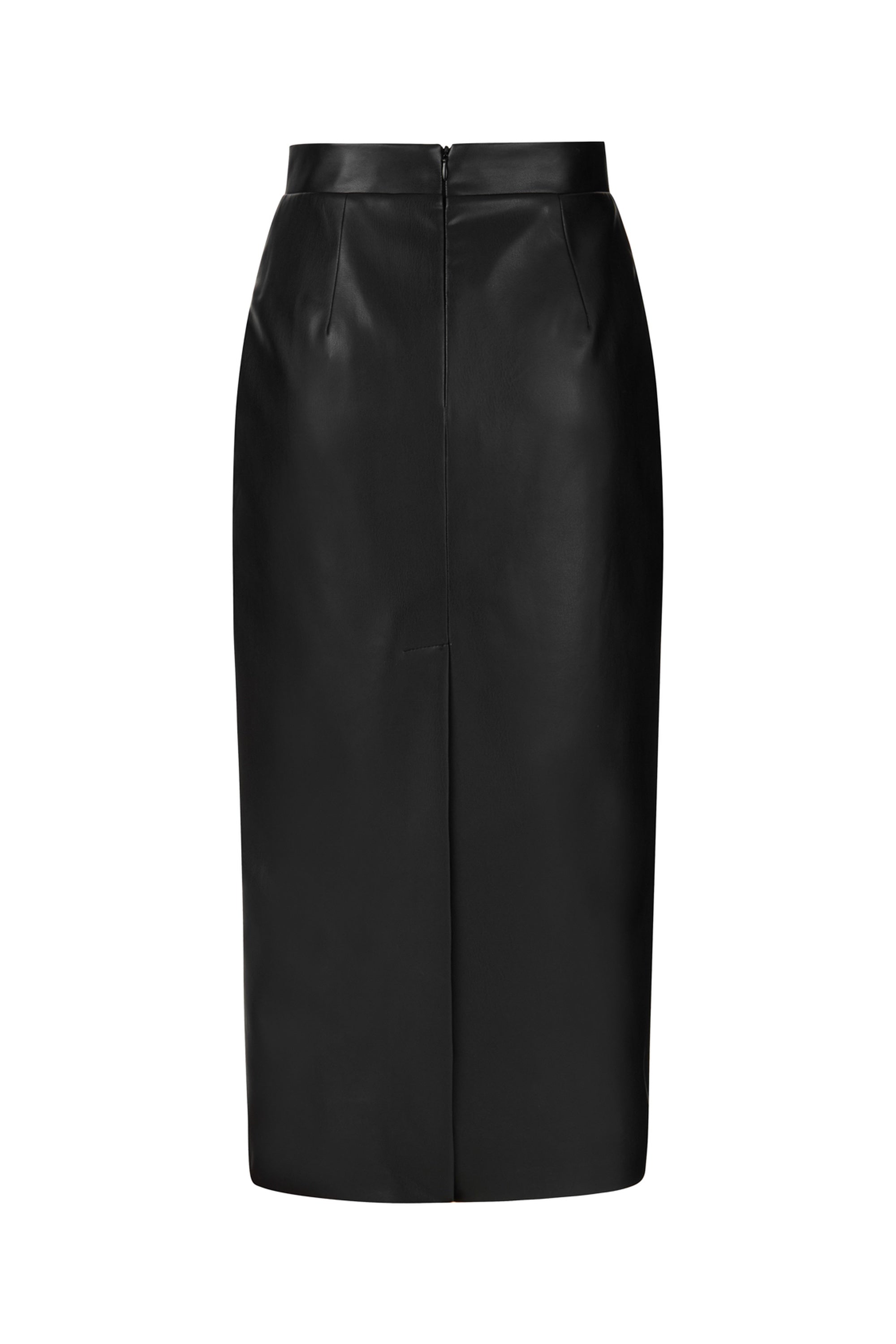 High Waist Faux Leather Skirt Nocturne