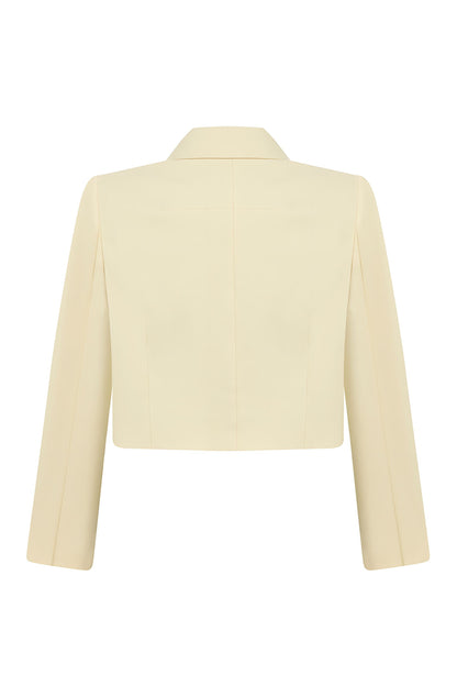 Shoulder Pad Crop Jacket