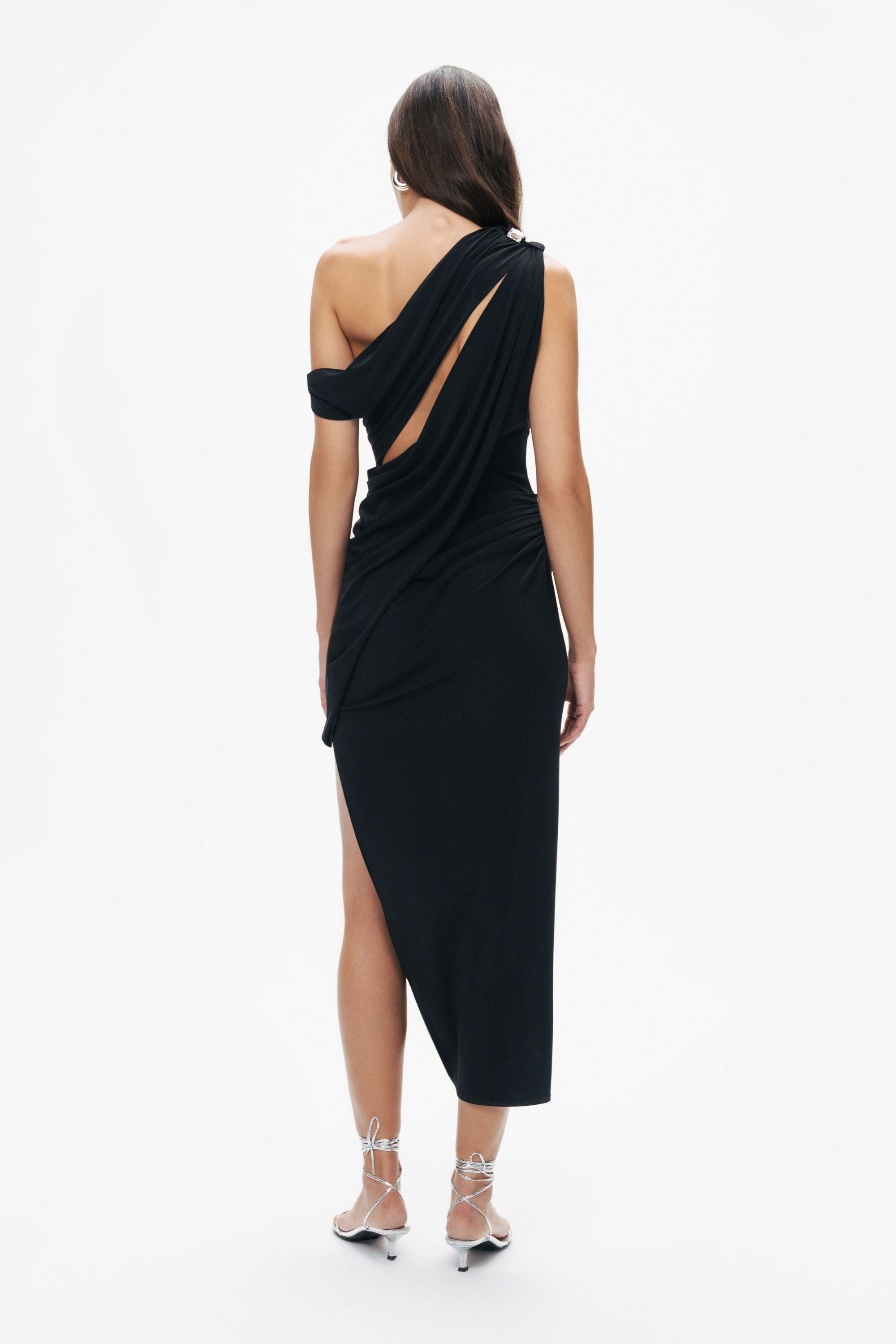 Accessory Detailed Midi Dress