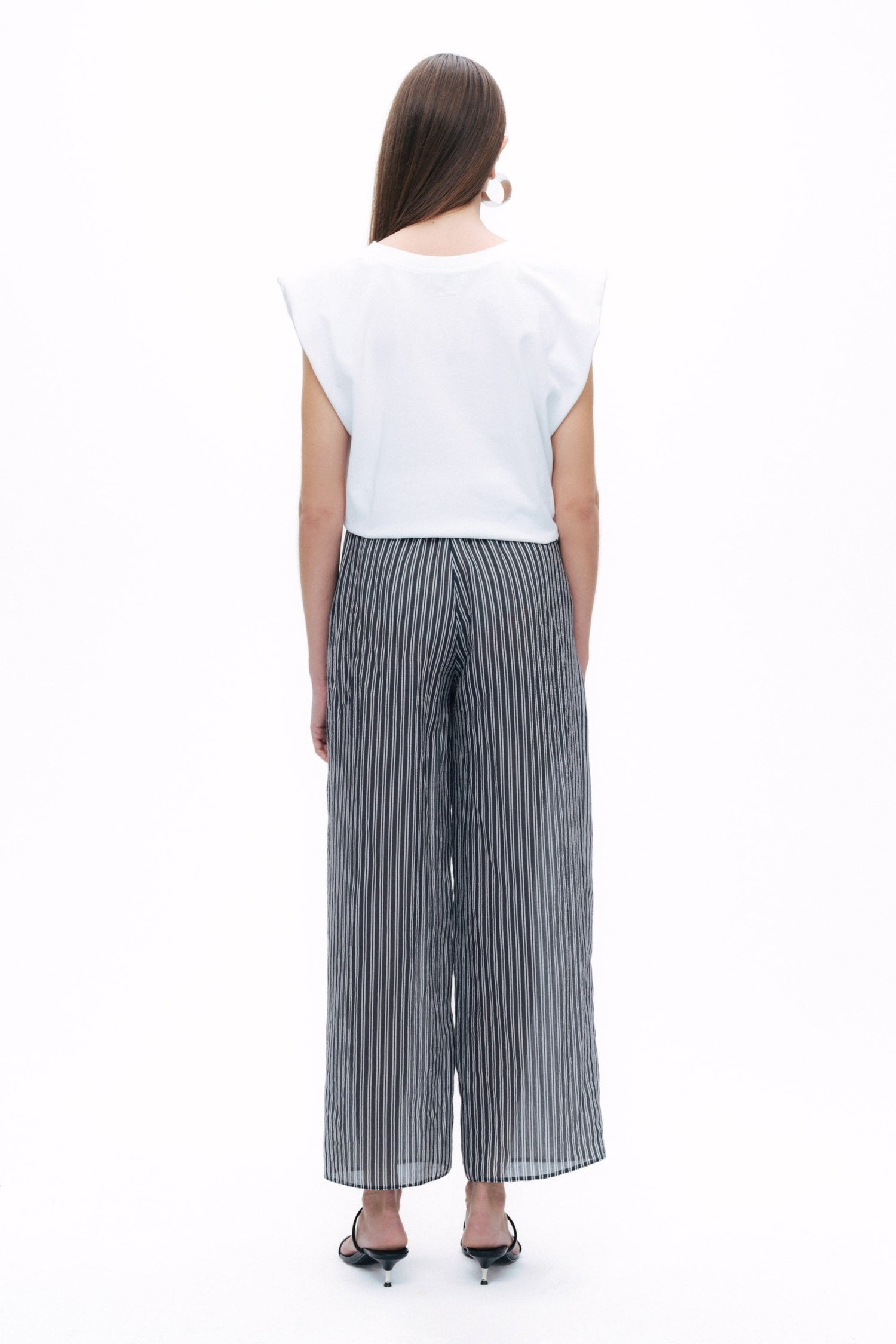 Striped Transparent Trousers