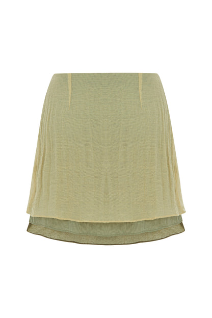 Mini Skirt with Tie Detail