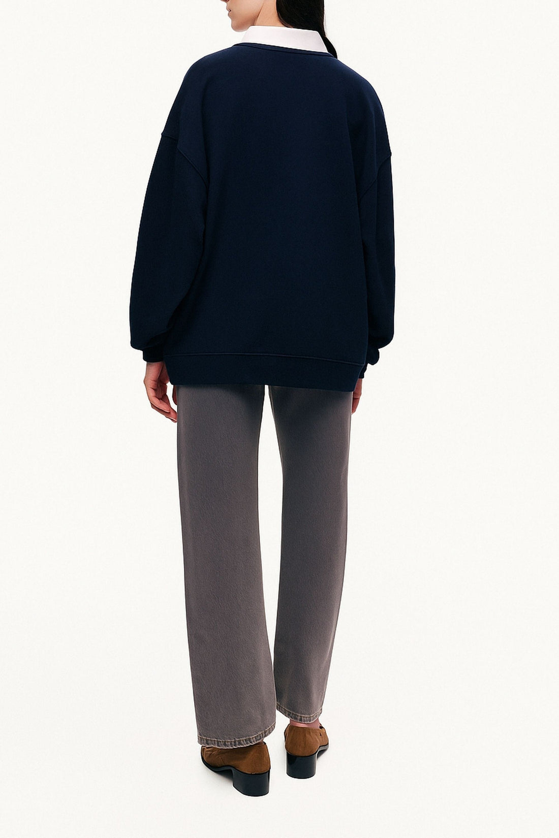 Woven Text Logo Sweatshirt