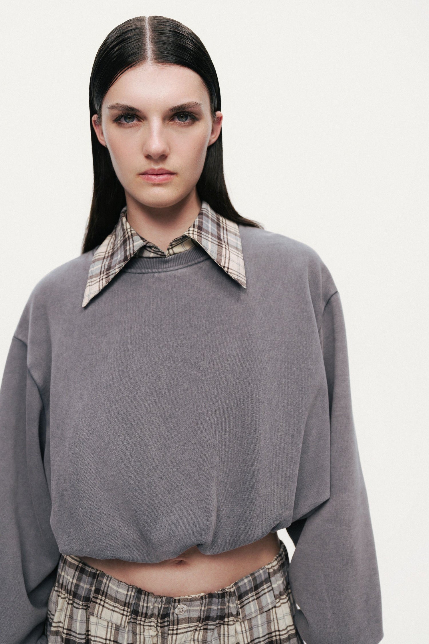 Cropped Crew Sweatshirt