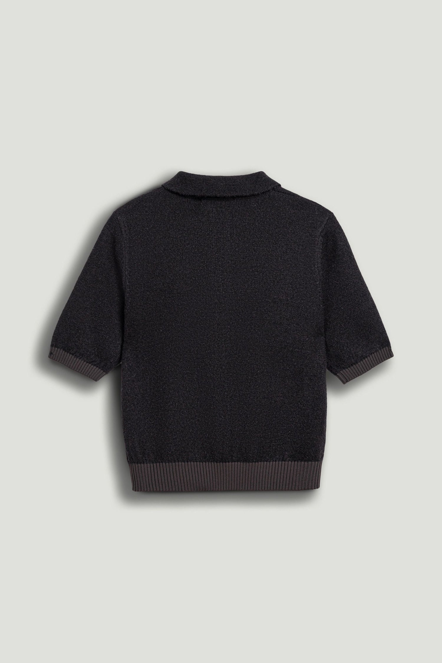 Contrast-Trim Short-Sleeve Cardigan