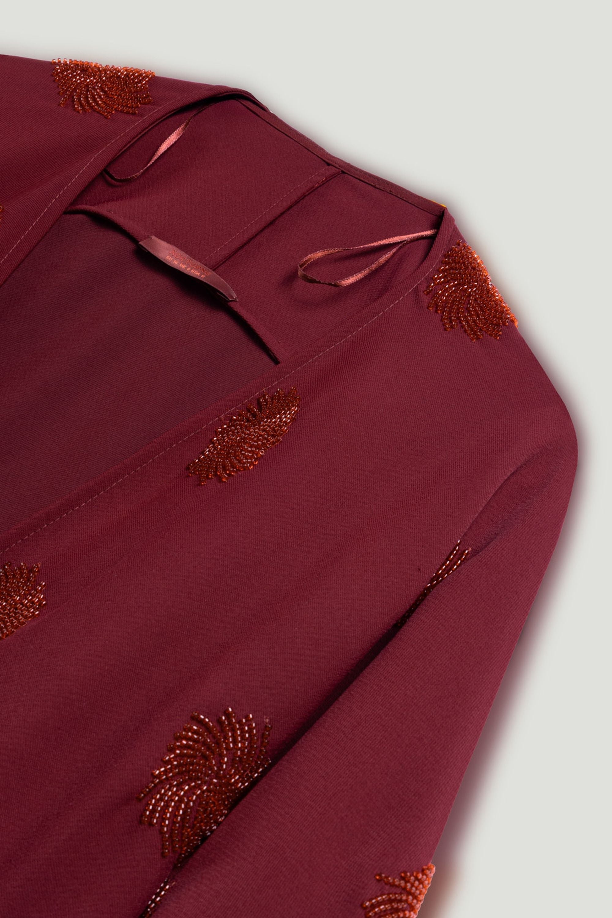 Beaded Open-Front Kimono