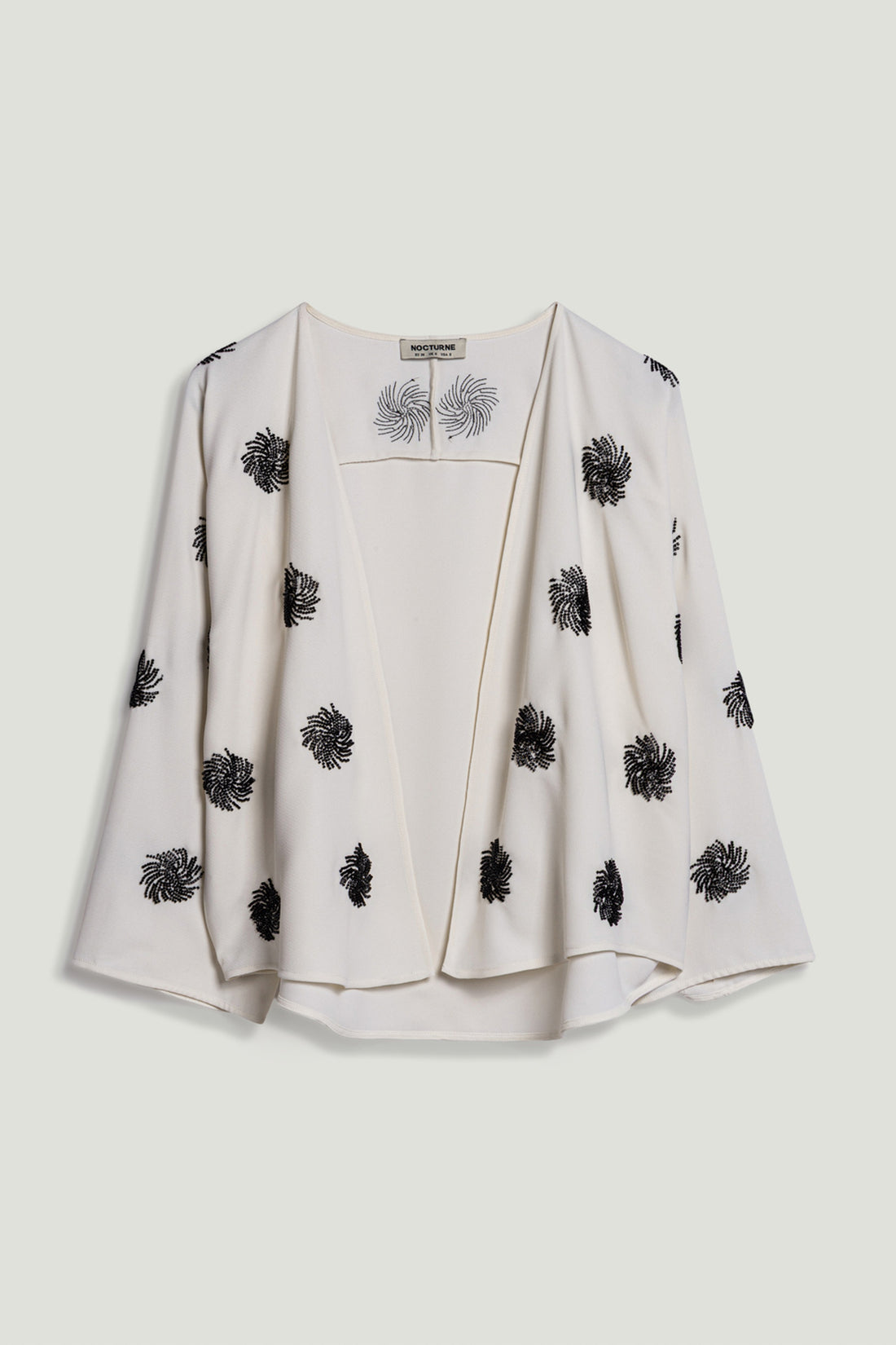 Beaded Open-Front Kimono