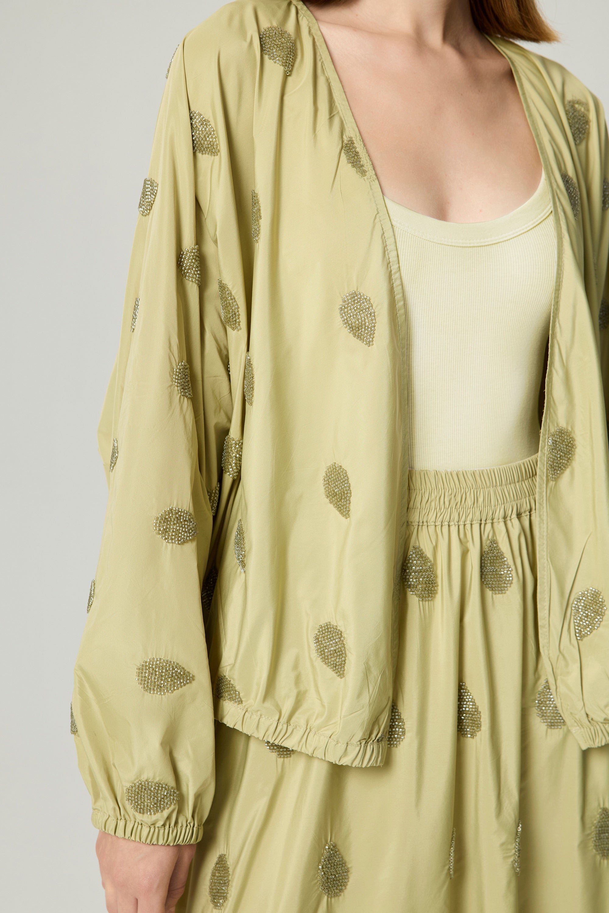 Lightweight V-Neck Printed Kimono