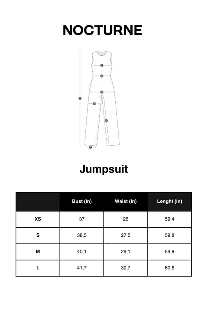 Sculpted-Shoulder Crew-Neck Jumpsuit