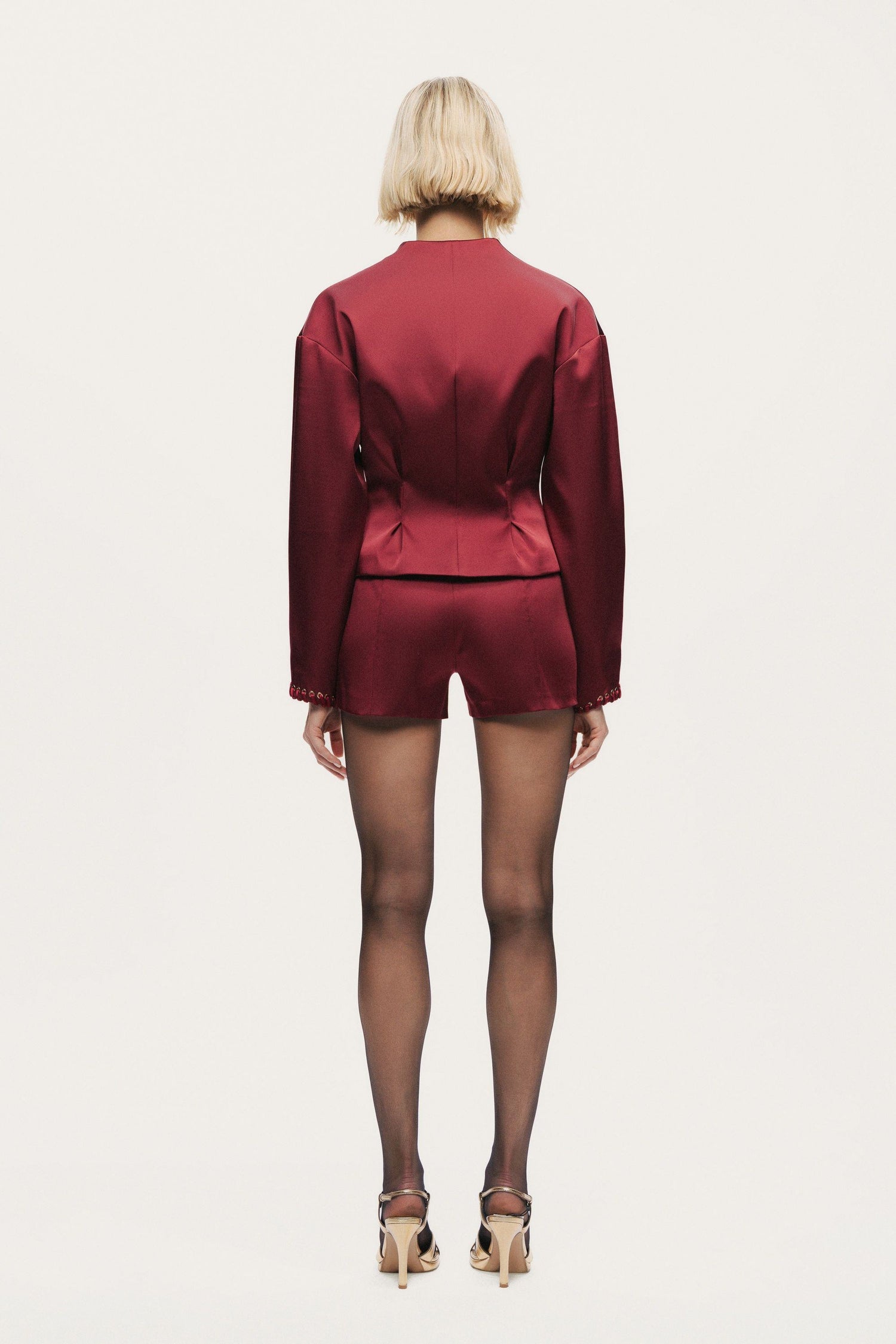 Twin-Lace High-Waist Shorts