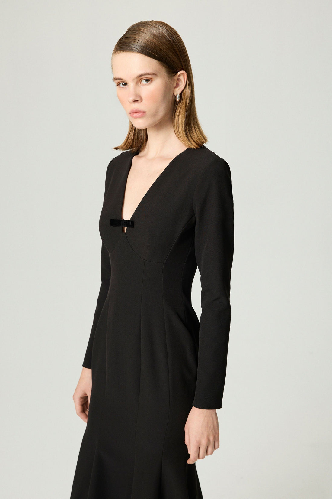 Bow Detail Mermaid Maxi Dress