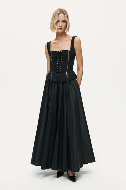 Laced Corset Maxi Dress