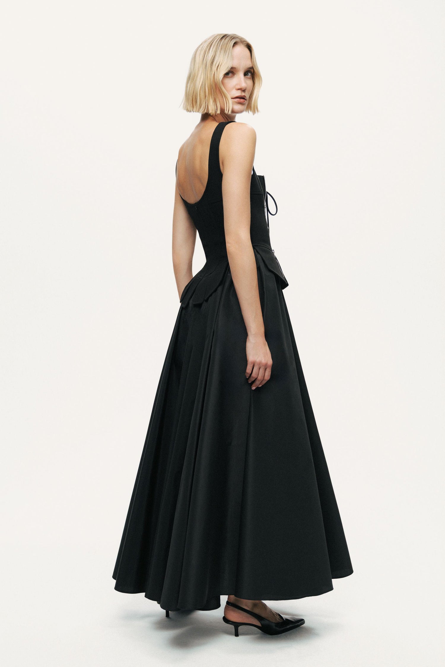 Laced Corset Maxi Dress