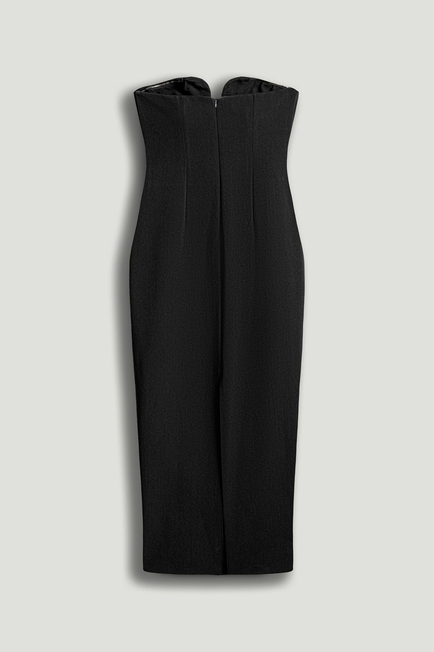 Strapless Sweetheart Midi Pencil Dress