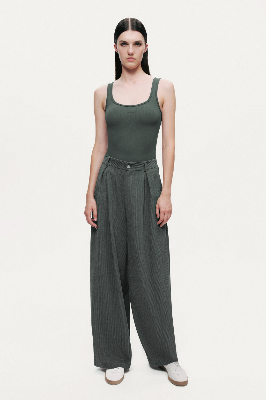 High-Rise Tailored Pants
