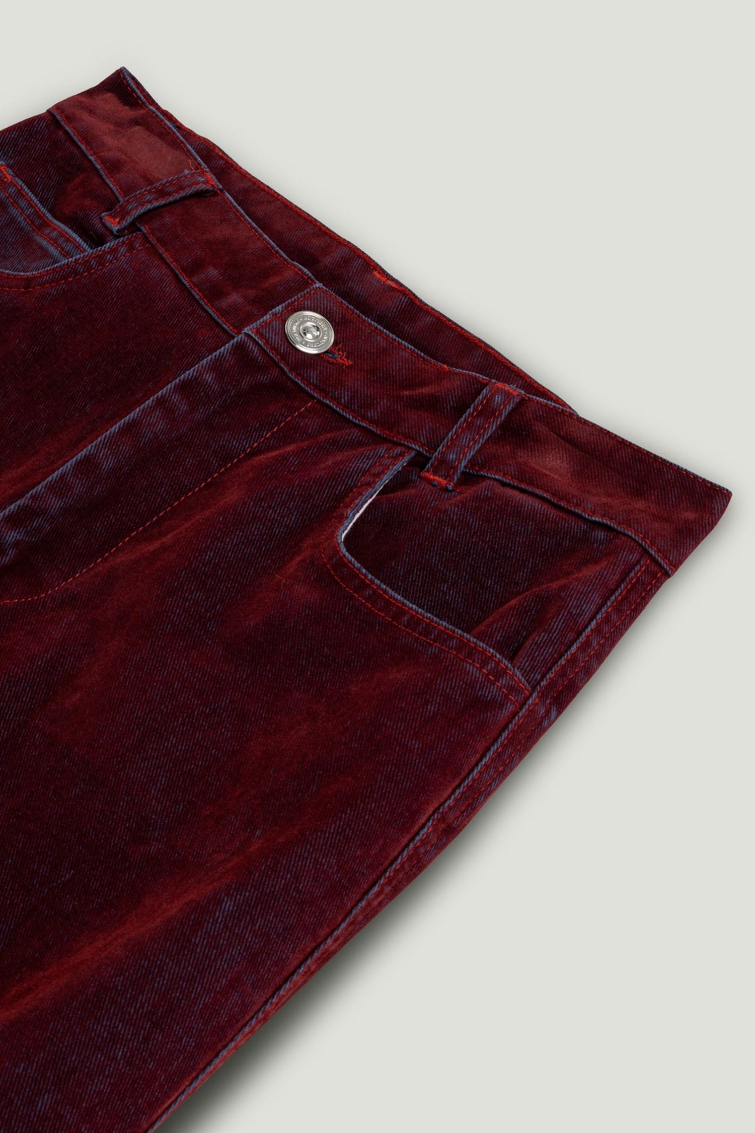 Velvet Straight-Leg Pants